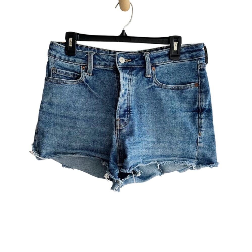 Old Navy Sky Hi A-Line Denim Cut Off Shorts Size 10